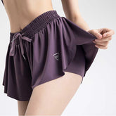 Lesmart 2 in 1 Flowy Gym Running Skirt